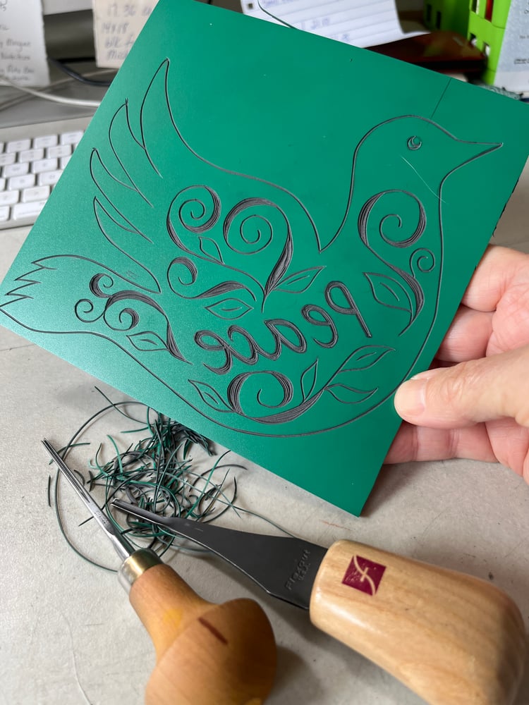 Image of Peace Dove (on Lokta paper)