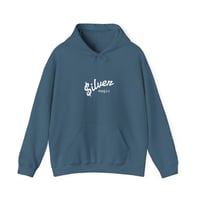 Minimal Calm Blue Hoodie | Silver Magic