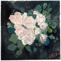 Rose Bouquet Sketch - Gouache Painting