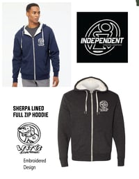 Sherpa-Lined Hooded Sweatshirt