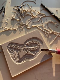 Image 2 of Stripe Department Elf Christmas Card