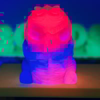 Image 3 of Double cast gus- swirl experimental pour