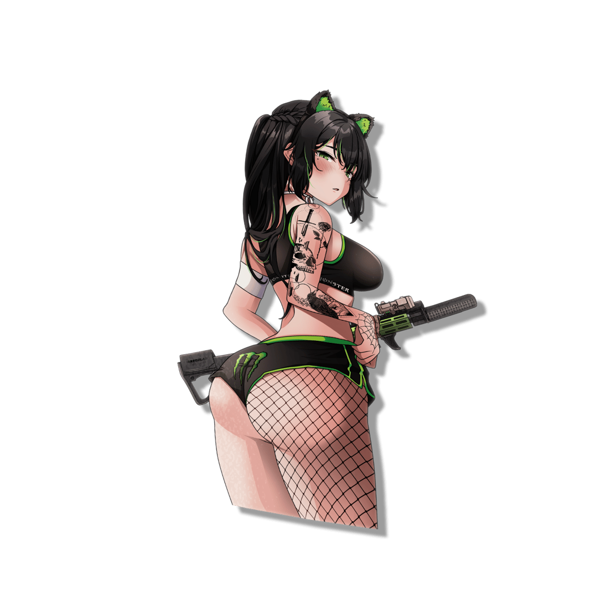 Image of Tactical Monster Kitty Sticker