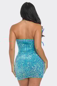 Image 2 of Feather Sequin Mini Dress