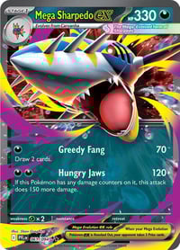 Mega Sharpedo ex - 061/094 - ME02: Phantasmal Flames - Near Mint