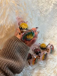 Image 5 of 4.5" Pink Wig-Wag Glass Hand Pipe