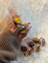 Image 6 of 4.5" Pink Wig-Wag Glass Hand Pipe