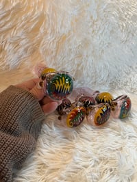 Image 12 of 4.5" Pink Wig-Wag Glass Hand Pipe