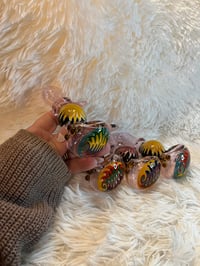 Image 13 of 4.5" Pink Wig-Wag Glass Hand Pipe