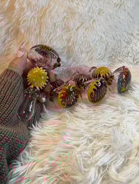 Image 16 of 4.5" Pink Wig-Wag Glass Hand Pipe