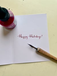 Image 3 of Stripe Department Elf Christmas Card