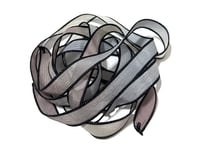 Image 2 of 1PC. SPIDER WEB 42" hand dyed wrist wrap bracelet silk ribbon//Yoga wrist wrap bracelet ribbon