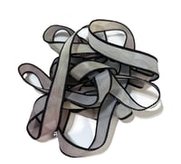 Image 4 of 1PC. SPIDER WEB 42" hand dyed wrist wrap bracelet silk ribbon//Yoga wrist wrap bracelet ribbon