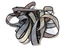 Image 5 of 1PC. SPIDER WEB 42" hand dyed wrist wrap bracelet silk ribbon//Yoga wrist wrap bracelet ribbon