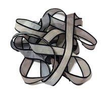 Image 6 of 1PC. SPIDER WEB 42" hand dyed wrist wrap bracelet silk ribbon//Yoga wrist wrap bracelet ribbon