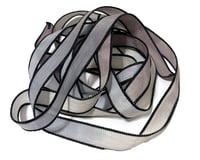 Image 1 of 1PC. SPIDER WEB 42" hand dyed wrist wrap bracelet silk ribbon//Yoga wrist wrap bracelet ribbon