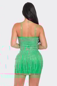 Image 3 of Spaghetti Strap Rhinestone Dress