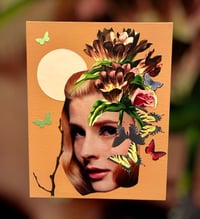 SALE - Twilight Transformation - Original Collage - OOAK Art - Small Art - Collage Art 