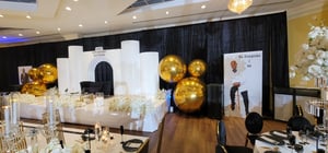 Image of White wood curve Ripple panels set of 4