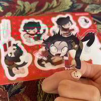 Image 2 of Dungeon Meshi 4x6" Sticker Sheet - Meow