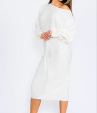 Image 1 of Sweater Long Sleeve Dress