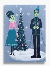 Image 1 of Frankentree Holiday Card Set