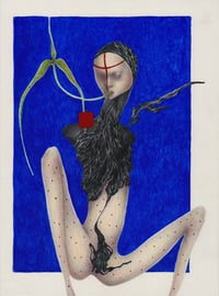 Swim Lessons Original Unframed Art Piece