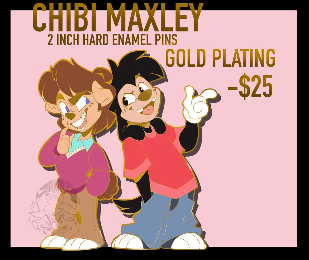 Image of Chibi Maxley 2 Inch Hard Enamel Pins