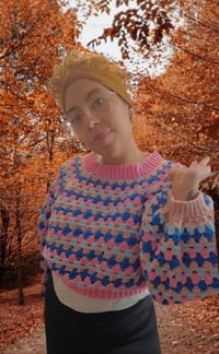 Image 3 of Cotton Candy Granny Sweater