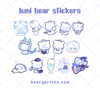 Lumi Bear Vinyl Stickers
