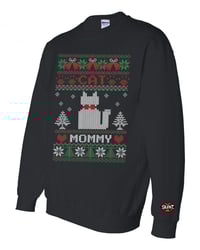 Image 2 of Cat Mommy Unisex DryBlend® Crewneck Sweatshirt