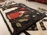 Image 4 of Winter Friends Primitive Punch Needle Decorative Folk Art Mat/Mini Rug~~