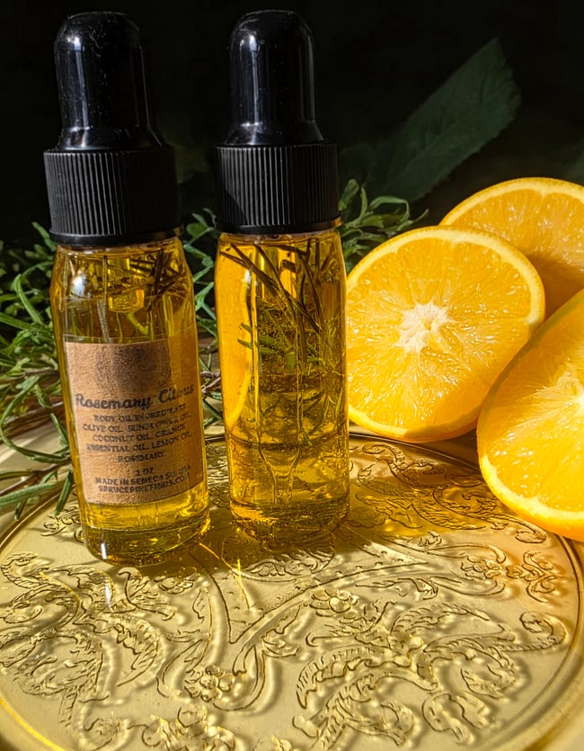 Rosemary Citrus Botanical Body Oil 1oz Bottle