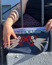 Image 4 of Love Birds Denim XL Clutch 