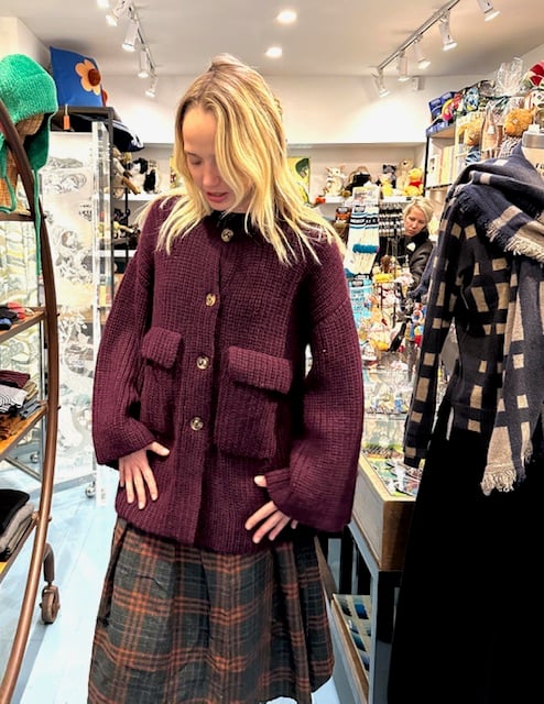 Image of Knit Long Sweater Jacket (Two Colors)