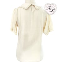 Image 4 of Axes Femme Cream Buttoned Blouse Top
