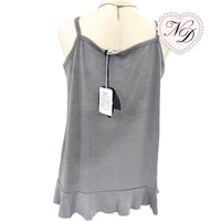 Image 4 of Japanese brand Grey Fur Trim Camisole Top
