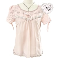Image 1 of Axes Femme Pink Blouse Top