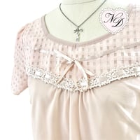 Image 2 of Axes Femme Pink Blouse Top