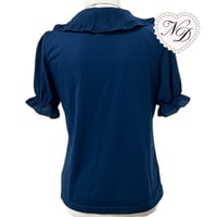 Image 3 of Axes Femme Navy Blouse Top