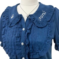 Image 2 of Axes Femme Navy Blouse Top