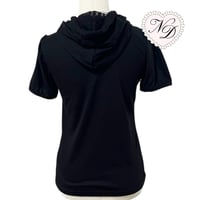 Image 3 of Axes Femme Black Hooded Shirt Top