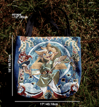 Image 2 of The Waker of winds (Woven Tote Bag)