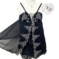 Image 1 of Axes Femme Lace Babydoll Top/Mini Dress