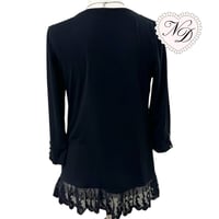 Image 3 of Axes Femme Black Lace Milkmaid Top #1
