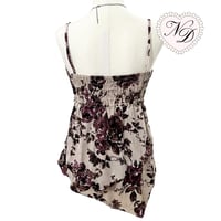 Image 3 of L'EST ROSE Floral Velvety Camisole Top