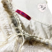 Image 4 of Angel Nap Ivory Fur Trim Camisole Top