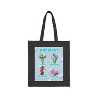 Image 1 of Botanic Blooms Canvas Tote — Flowers of the Water