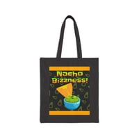 Image 1 of Just A Little Spiced Canvas Tote — "Nacho Bizzness" Design