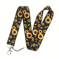 Image 1 of Sunflower lanyard 